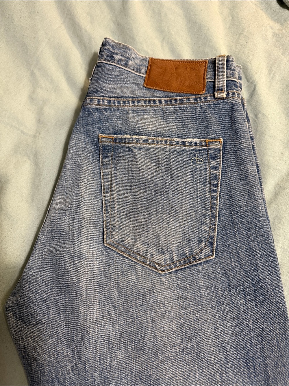 Vintage rag & bone Light Blue Willow Denim jeans size 27 straight leg